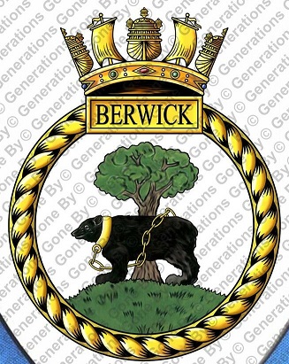 Coat of arms (crest) of the HMS Berwick, Royal Navy