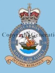 Coat of arms (crest) of the No 118 Squadron, Royal Air Force