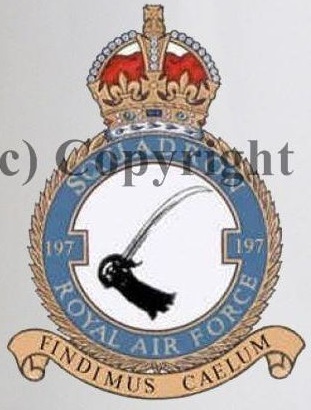 Coat of arms (crest) of the No 197 Squadron, Royal Air Force