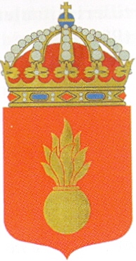Coat of arms (crest) of the Artillery Centre, Swedish Army