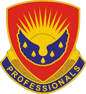 Coat of arms (crest) of 412th Aviation Support Battalion, US Army