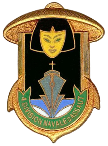 Coat of arms (crest) of the 4th Naval Assault Division, French Navy