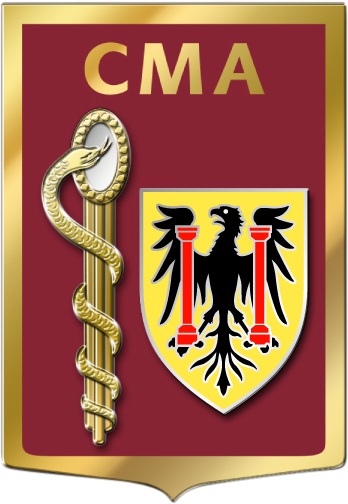 Coat of arms (crest) of the Armed Forces Military Medical Centre Besançon, France