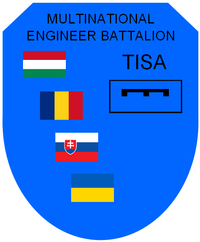 Coat of arms (crest) of the Multinational Engineer Battalion Tisa