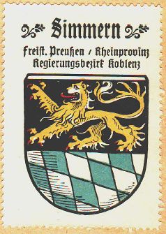Wappen von Simmern/Hunsrück/Coat of arms (crest) of Simmern/Hunsrück