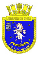 Coat of arms (crest) of the Coastal Patrol Vessel Talcahuano (LSG-1620), Chilean Navy