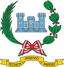 Arms (crest) of Engineer Forces, Army of Peru