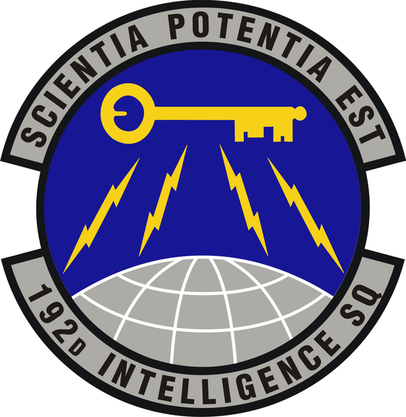 File:192nd Intelligence Squadron, US Air Force.png