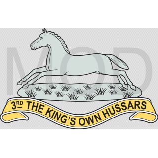 Coat of arms (crest) of the 3rd The King's Own Hussars, British Army