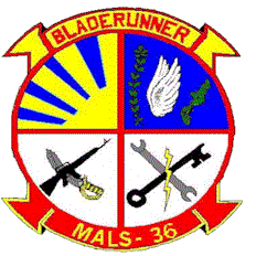 Coat of arms (crest) of the MALS-36 Bladrunner, USMC