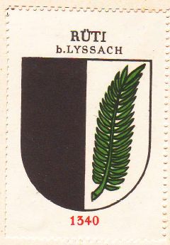 Wappen von/Blason de Rüti bei Lyssach