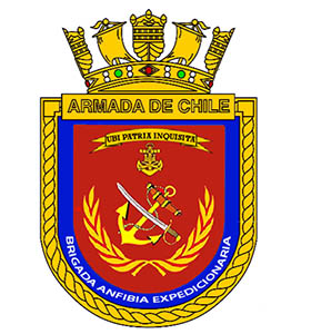 Coat of arms (crest) of the Expeditionary Amphibious Brigade, Chilean Navy