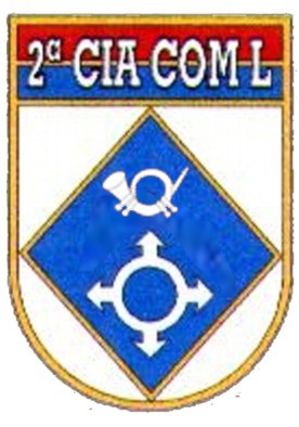 Coat of arms (crest) of the 2nd Light Signal Company, Brazilian Army