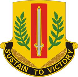 Coat of arms (crest) of 1st Sustainment Brigade, US Army