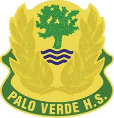 Coat of arms (crest) of Palo Verde High School Junior Reserve Officer Training Corps, US Army