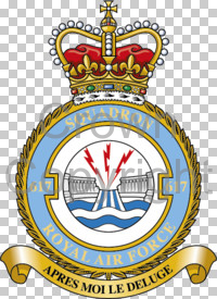 Coat of arms (crest) of the No 617 Squadron, Royal Air Force