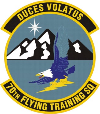 Coat of arms (crest) of the 70th Flying Training Squadron, US Air Force