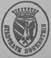 Wappen von Hohenstein (Hohenstein-Ernstthal) / Arms of Hohenstein (Hohenstein-Ernstthal)
