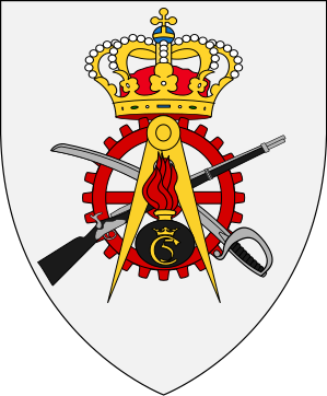Emblem (crest) of the Military Equipment Management, Danish Army