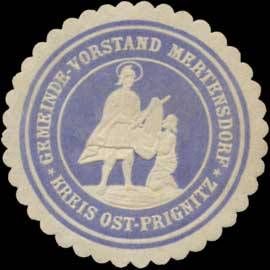 Wappen von Mertensdorf/Arms of Mertensdorf