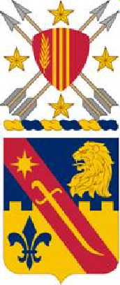 Coat of arms (crest) of Special Troops Battalion, 1st Brigade, 1st Infantry Division, US Army