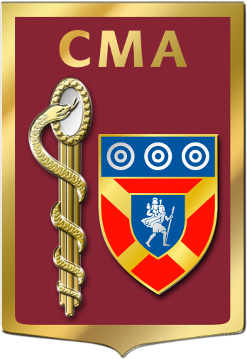 Coat of arms (crest) of the Armed Forces Military Medical Centre St Christol, France
