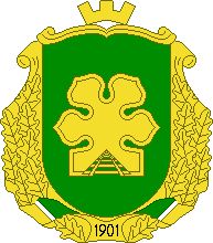 Coat of arms (crest) of Bucha (Kyiv)