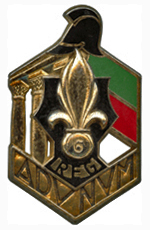 Coat of arms (crest) of the 6th Foreign Engineer Regiment, French Army