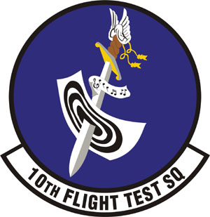 Coat of arms (crest) of the 10th Flight Test Squadron, US Air Force