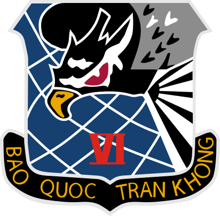 Coat of arms (crest) of the VI Air Division, AFVN