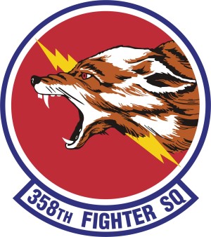 Coat of arms (crest) of the 358th Fighter Squadron, US Air Force