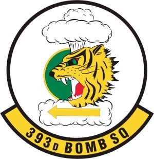Coat of arms (crest) of the 393rd Bombardment Squadron, US Air Force