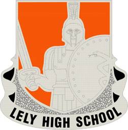 Coat of arms (crest) of Lely High School Junior Reserve Officer Training Corps, US Army