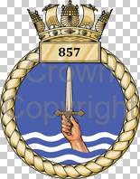 Coat of arms (crest) of the No 857 Squadron, FAA