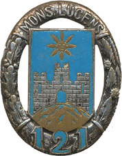 Coat of arms (crest) of the 121st Infantry Regiment, French Army