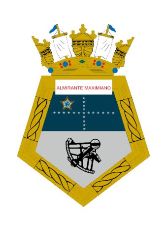 Coat of arms (crest) of the Polar Research Ship Almirante Maximiano, Brazilian Navy