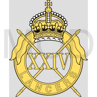 Coat of arms (crest) of the 24th Lancers, British Army