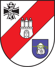 Coat of arms (crest) of the Bundeswehr Hospital Hamburg, Germany