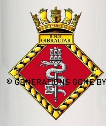 Coat of arms (crest) of the Royal Naval Hospital Gibraltar, Royal Navy