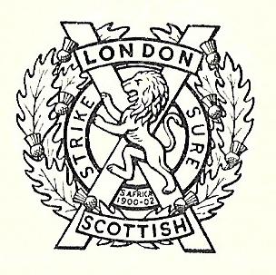 Coat of arms (crest) of the The London Scottish, British Army