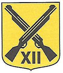 Coat of arms (crest) of the 12th Motorized Rifle Battalion Staff, Livgardet, Swedish Army
