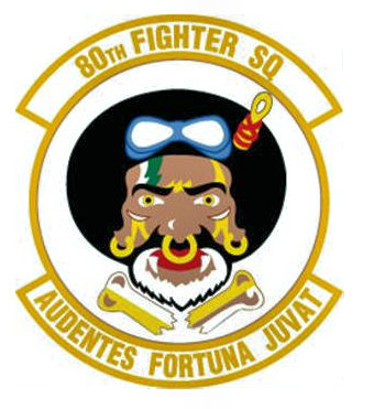 Coat of arms (crest) of the 80th Fighter Squadron, US Air Force