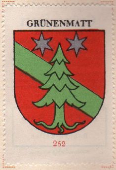Wappen von/Blason de Grünenmatt