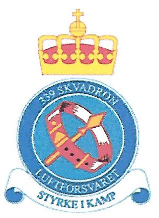 Coat of arms (crest) of the 339th Squadron, Norwegian Air Force