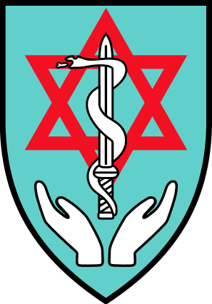 Coat of arms (crest) of the Medical Services Centre, Israeli Ground Forces