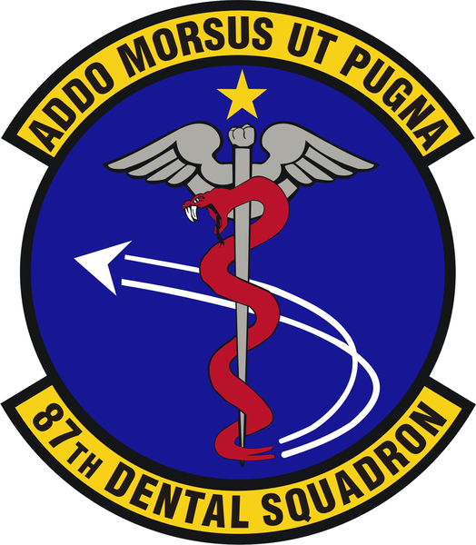 File:87th Dental Squadron, US Air Force.png