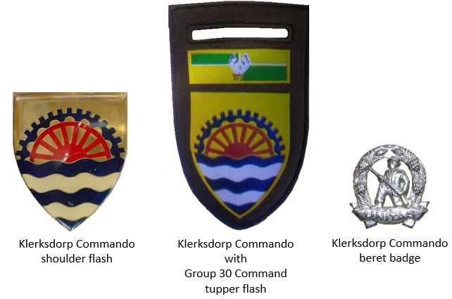 Coat of arms (crest) of the Klerksdorp Commando, South African Army