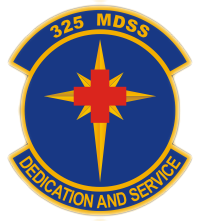 Coat of arms (crest) of the 325th Medical Support Squadron, US Air Force