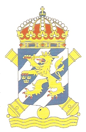 Coat of arms (crest) of the 4th Coastal Artillery Regiment Älvsborg Coastal Artillery Regiment, Swedish Navy