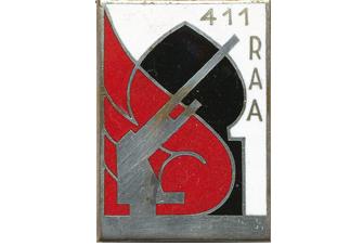 Blason de 411th Anti-Aircraft Artillery Regiment, French Army/Arms (crest) of 411th Anti-Aircraft Artillery Regiment, French Army